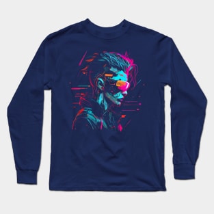 Cyberpunk VR glasses Long Sleeve T-Shirt